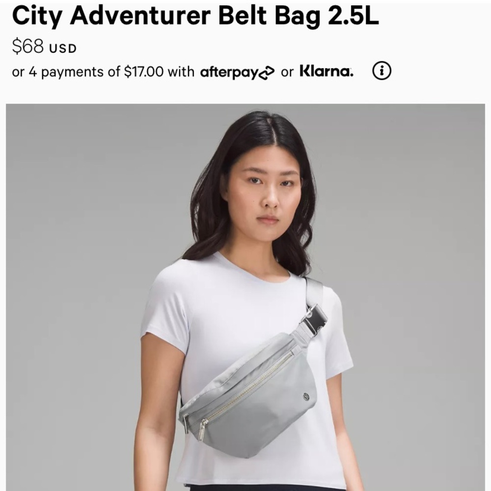 New in packaging Lululemon City Adventure Belt Bag